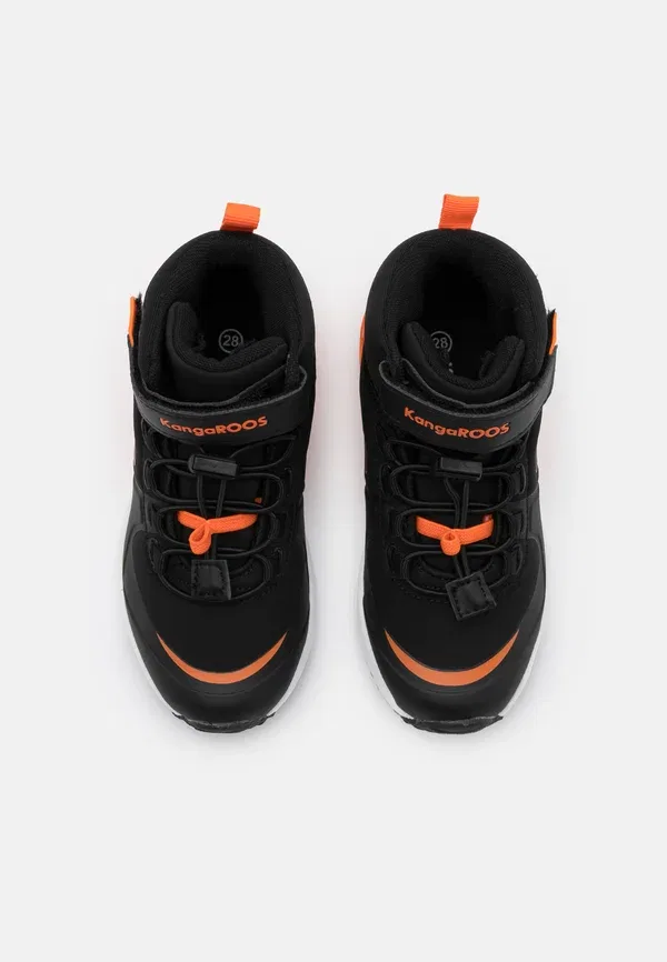 Кроссовки высокие Kx hydro high top trainers Kangaroos, чёрный с неоново-оранжевым — фото 4