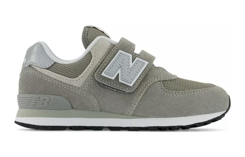 Детские кроссовки New Balance 574 Core Hook & Loop, серый — фото 2