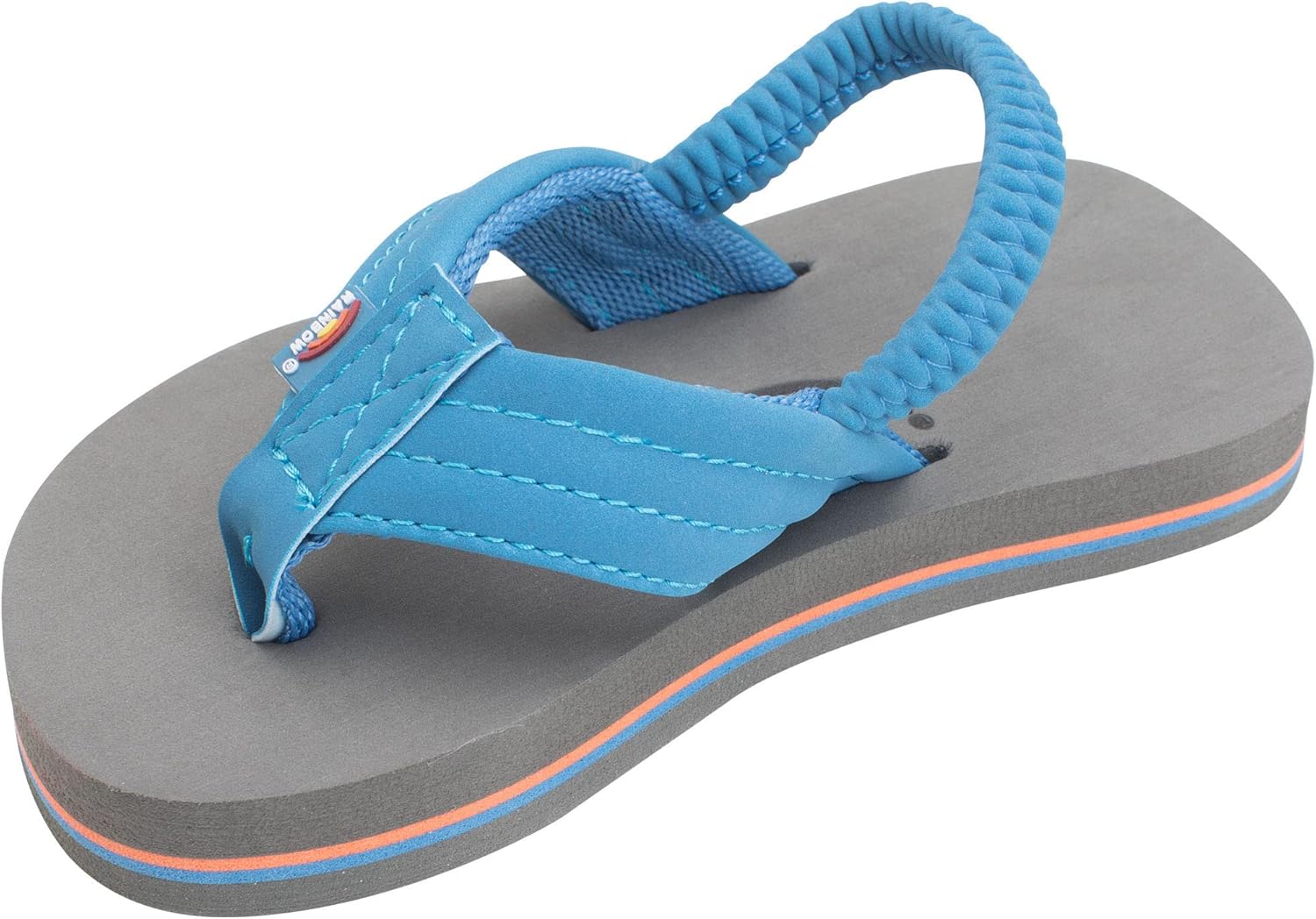 

Детские сандалии Rainbow Sandals Grombow с мягкой резиновой подошвой, неопрена ремешком и задним ремешком, синий