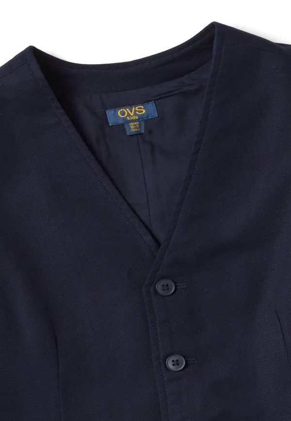 Эластичный жилет стандартного кроя Ovs, Dark Blue — фото 3