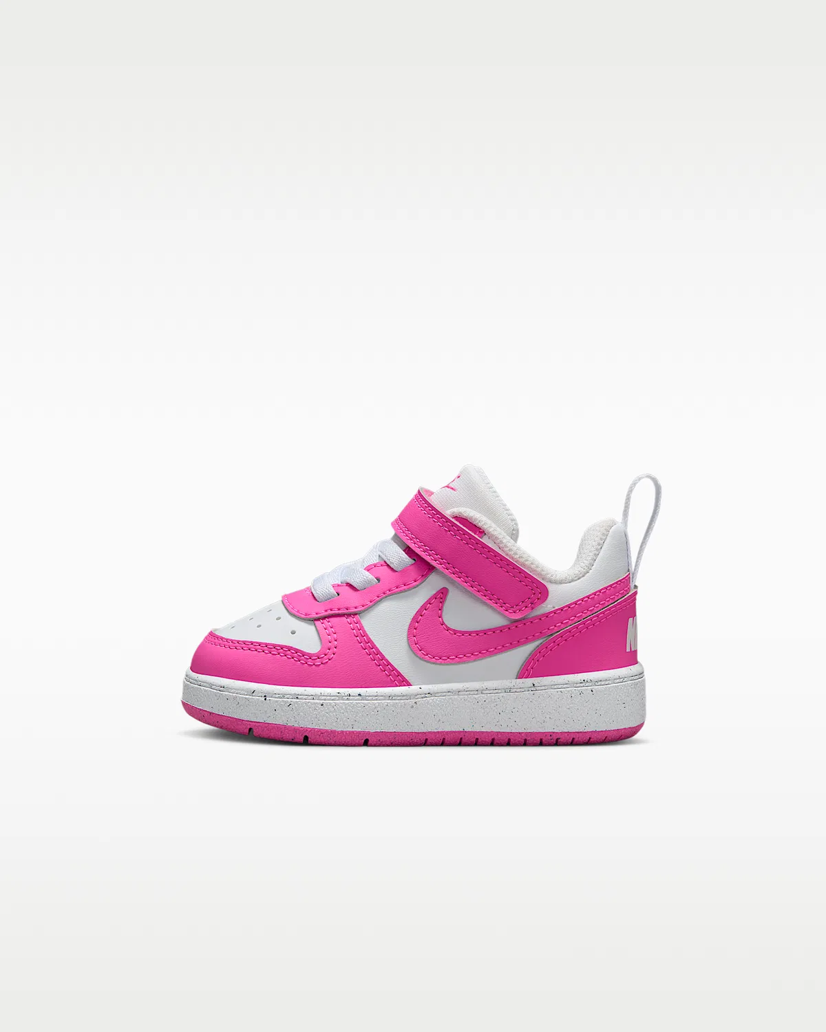 Кроссовки Nike Court Borough Low Recraft для малышей, White/Laser Fuchsia