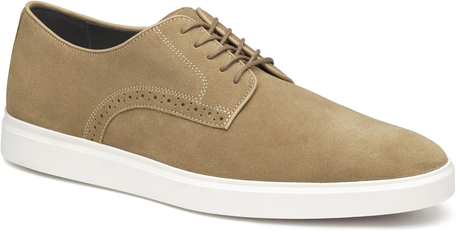 

Мужские кроссовки Johnston Murphy Brody с гладким носком и шнуровкой Johnston & Murphy, Taupe Suede
