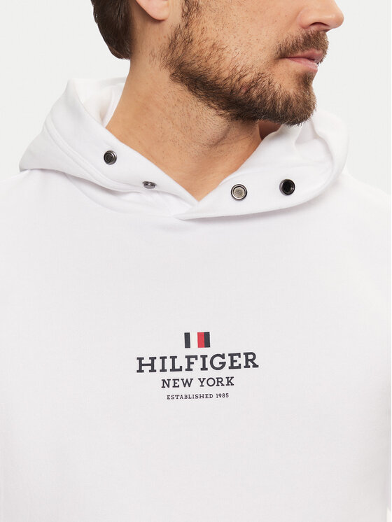 Толстовка обычного кроя MW0MW39050 Tommy Hilfiger, белый — фото 4