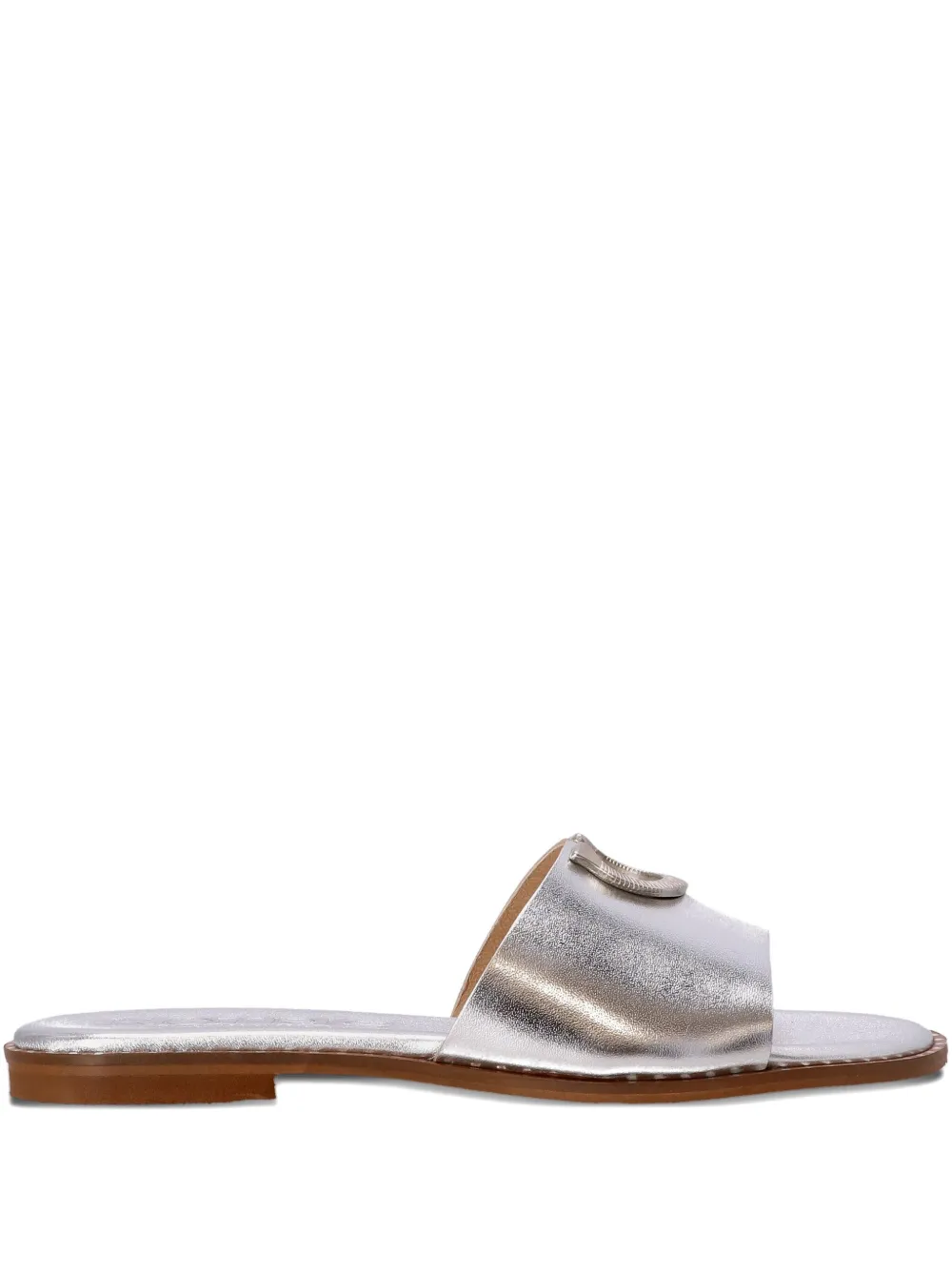 Сандалии с пряжкой в форме подковы Kotris Sandals, серебяный