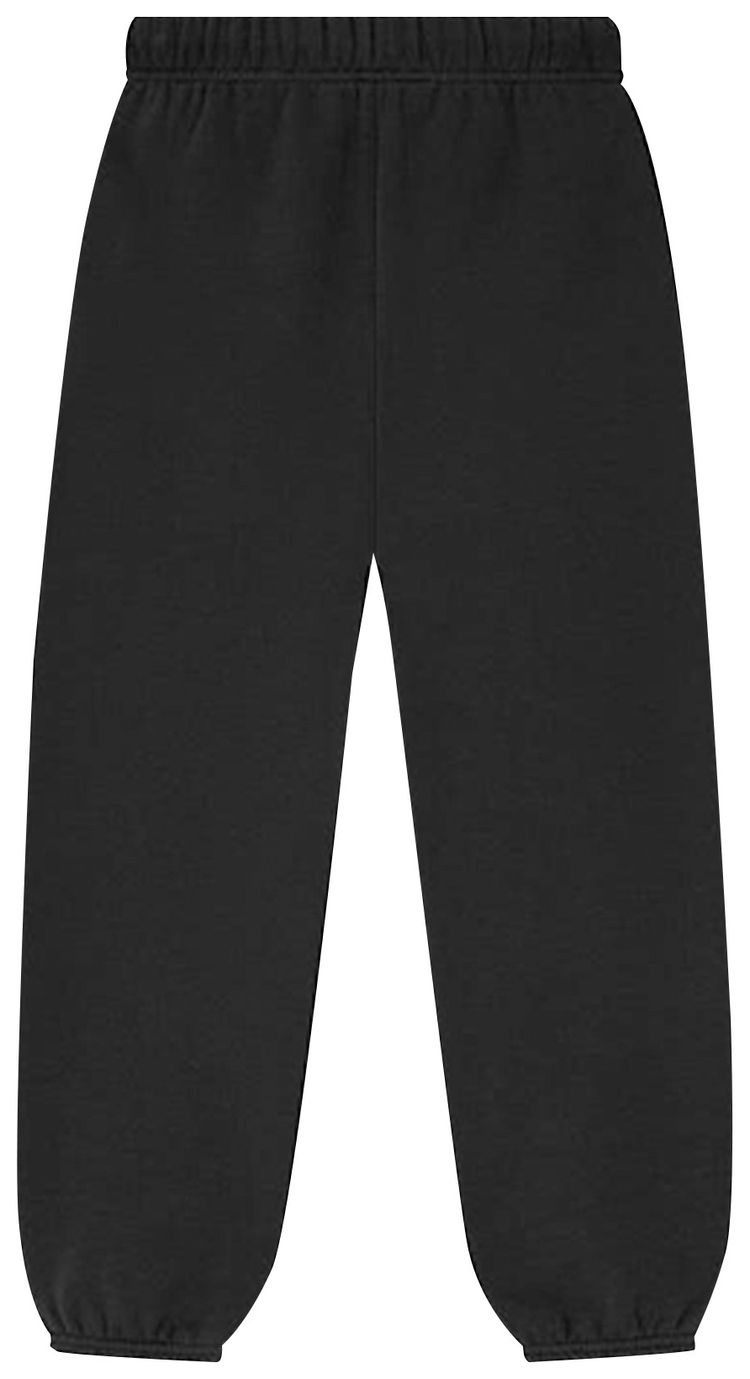 Детские классические флисовые спортивные штаны Fear of God Essentials, черный — фото 2