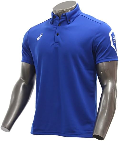 

Мужская тренировочная футболка-поло Asics 2031D728, с коротким рукавом, изготовлена из переработанного материала, синий