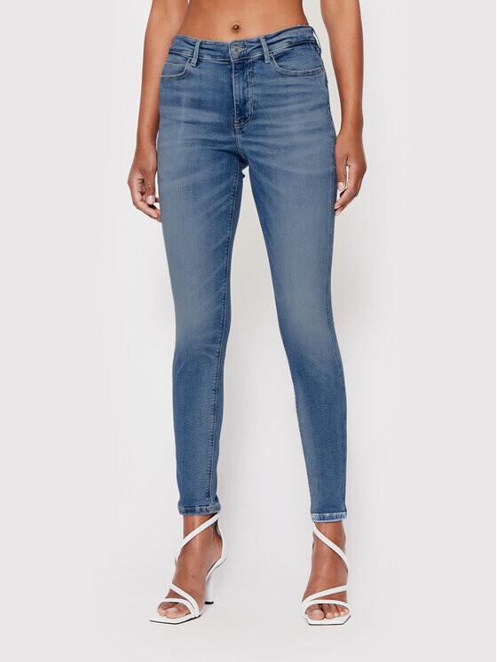 

Джинсы скинни Guess, синий