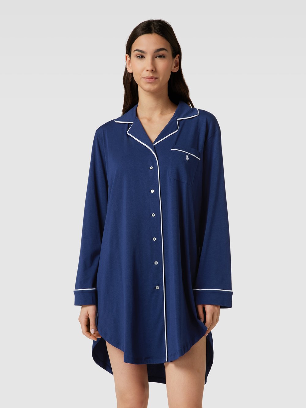 

Ночная рубашка с нагрудным карманом Polo Ralph Lauren