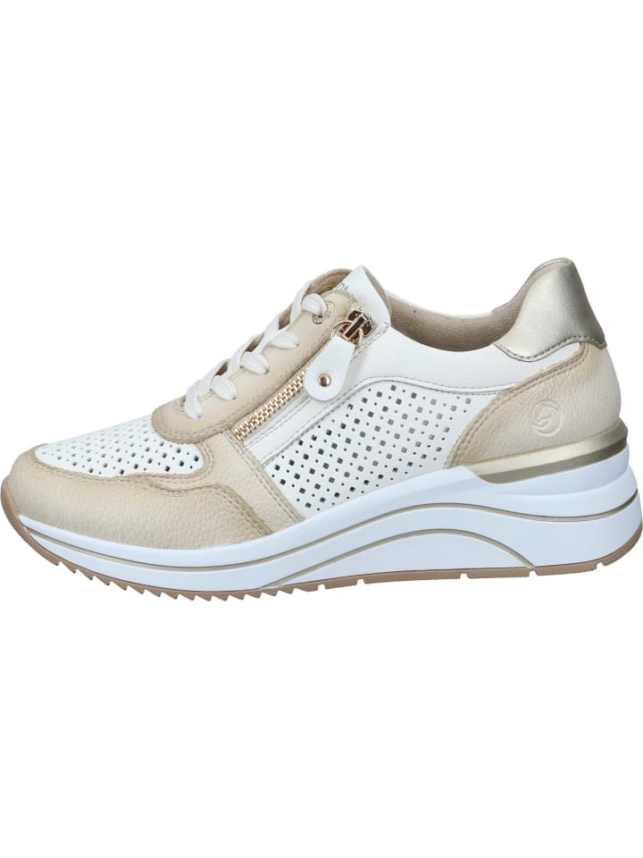Элегантные туфли на шнуровке remonte, цвет crema/paper/palegold/offwhite — фото 2