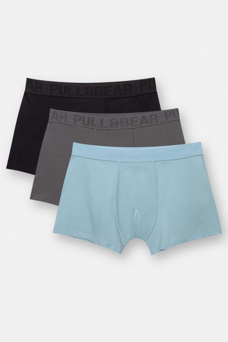 

Упаковка из 3 трусов-боксеров pull&bear Pull And Bear, мультиколор