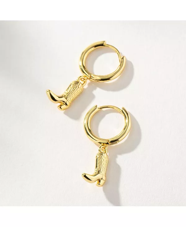 

Ковбойские сапоги-хаггис с позолотой 14 карат, 0,5 дюйма Uncommon James, gold