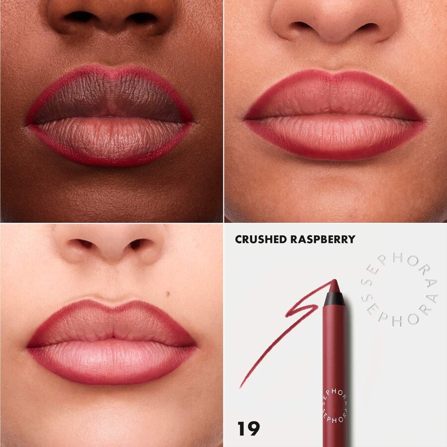 Яркий, стойкий карандаш для губ, сохраняющий свои свойства до 8 часов. SEPHORA COLLECTION, 0.04 oz /1.2 g, 19 Crushed Raspberry — фото 2