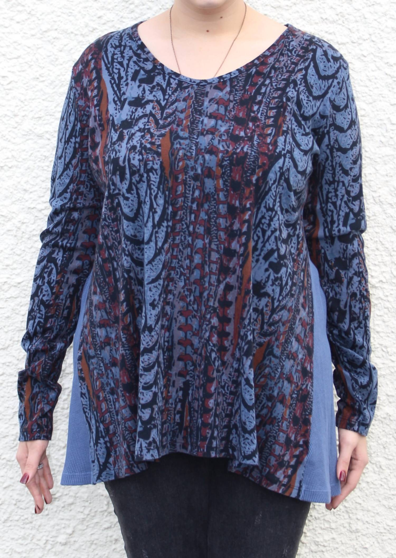 

Хлопковый топ с вафельной спинкой из денима PRAIRIE COTTON, Denim
