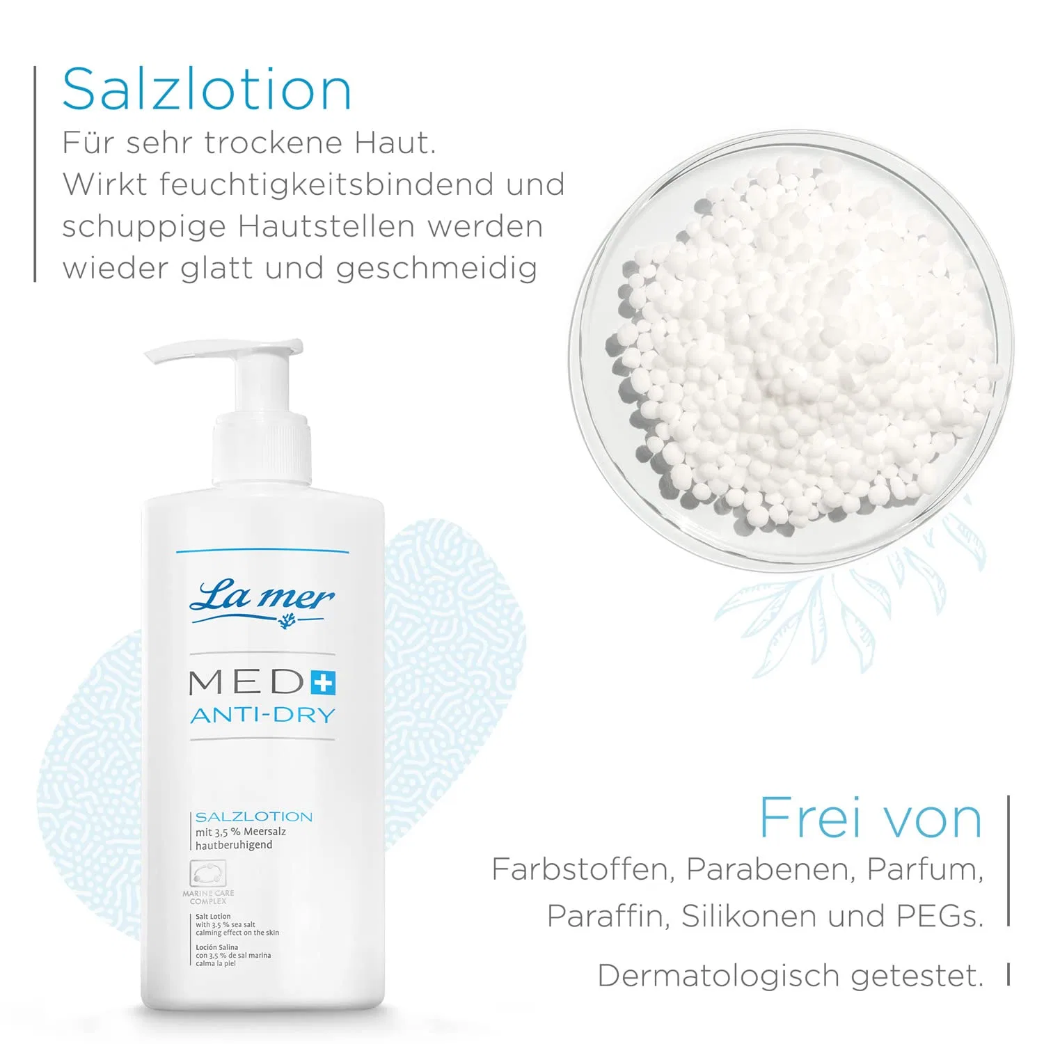 Солевой лосьон «MED+ Anti-Dry Salt Lotion» для очень сухой кожи от La mer La Mer — фото 3