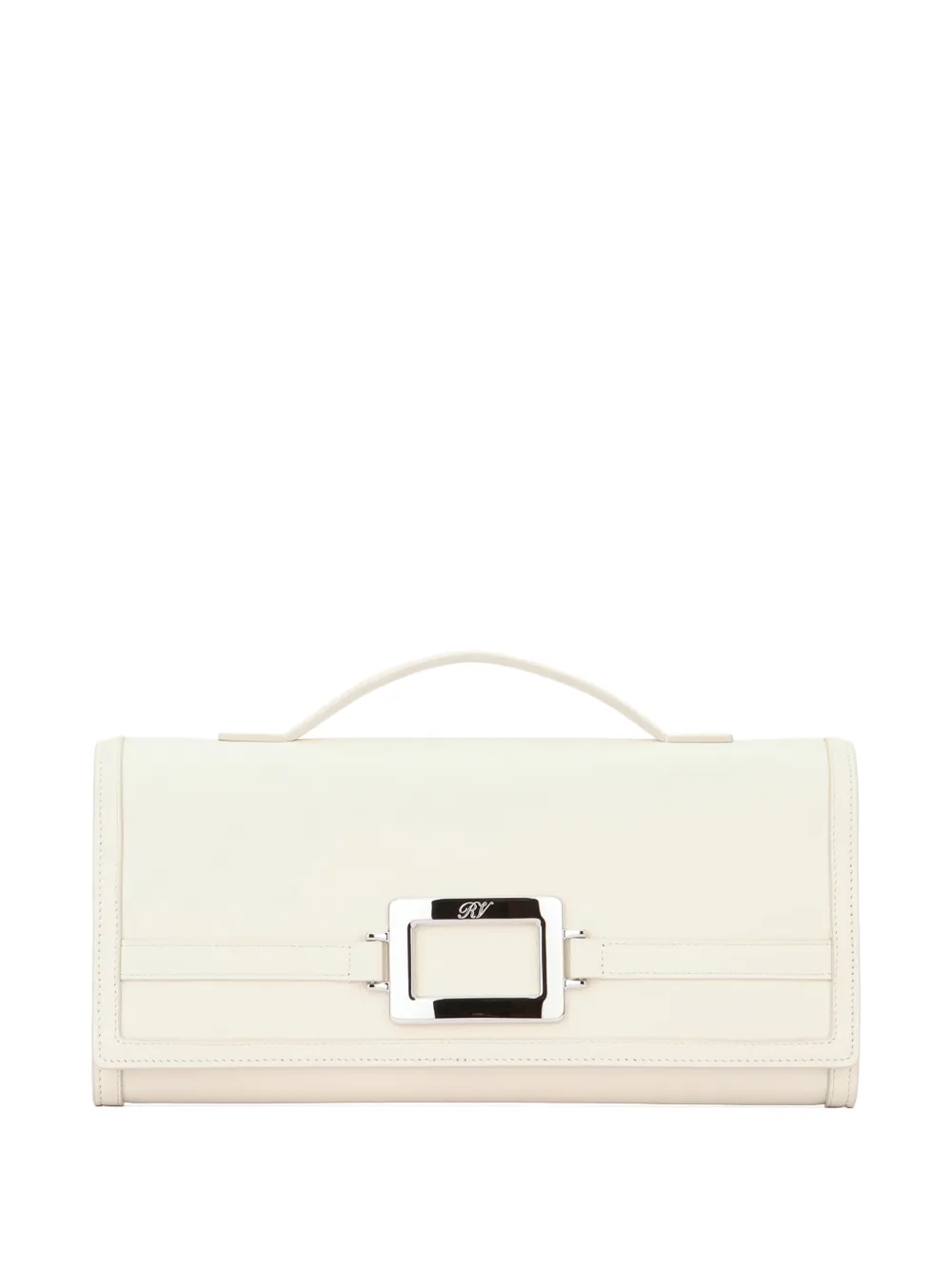 

Клатч из кожи Belle Vivier Roger Vivier, белый