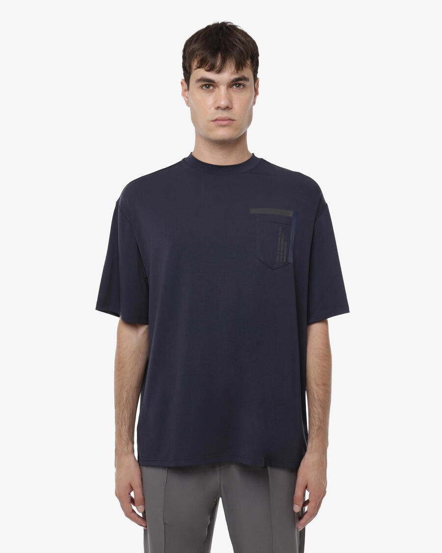 

JAKED Мужская темно-синяя синтетическая футболка для фитнеса