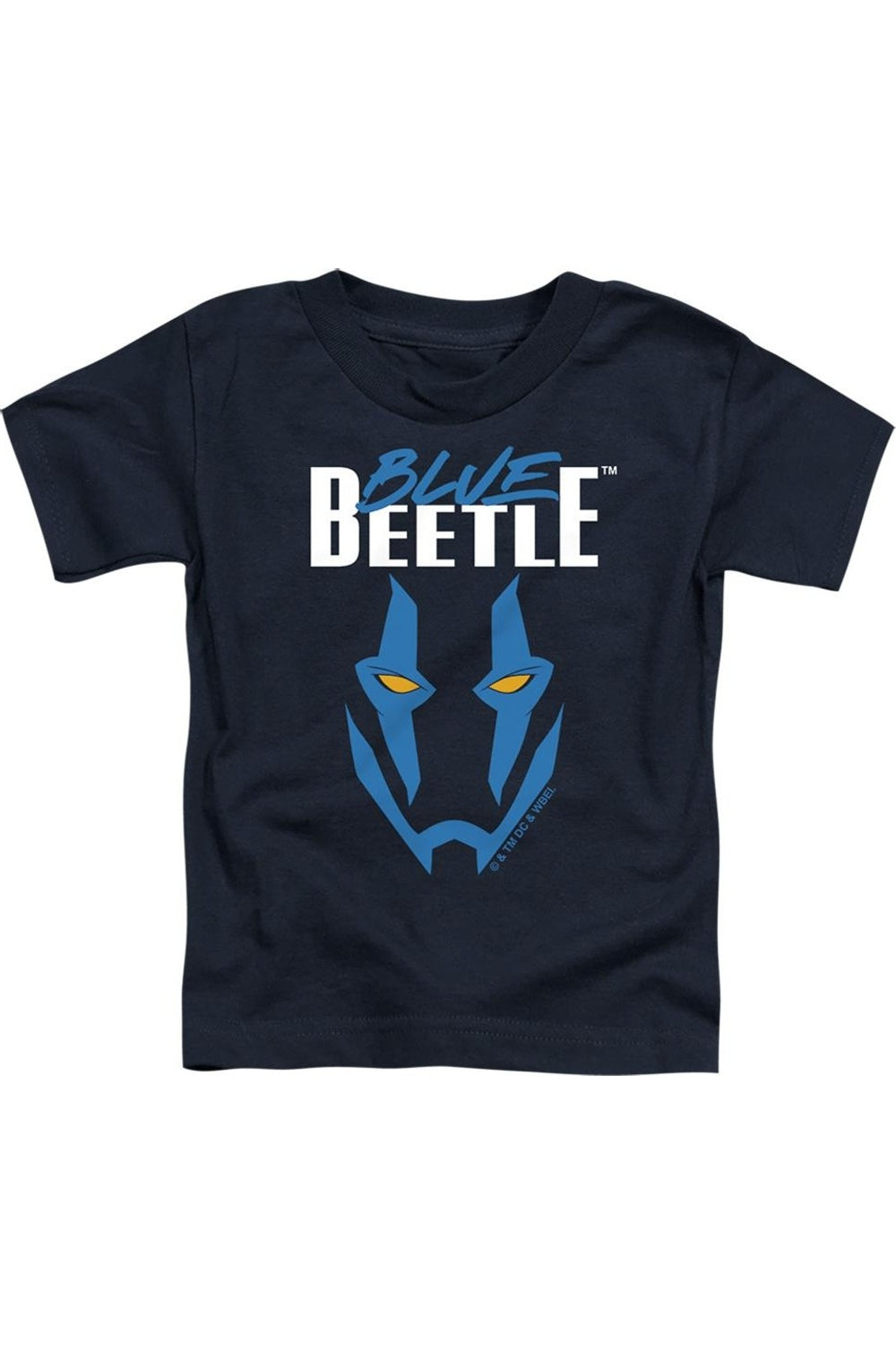 

Футболка с маской Blue Beetle (2023) для малышей с коротким рукавом Gildan