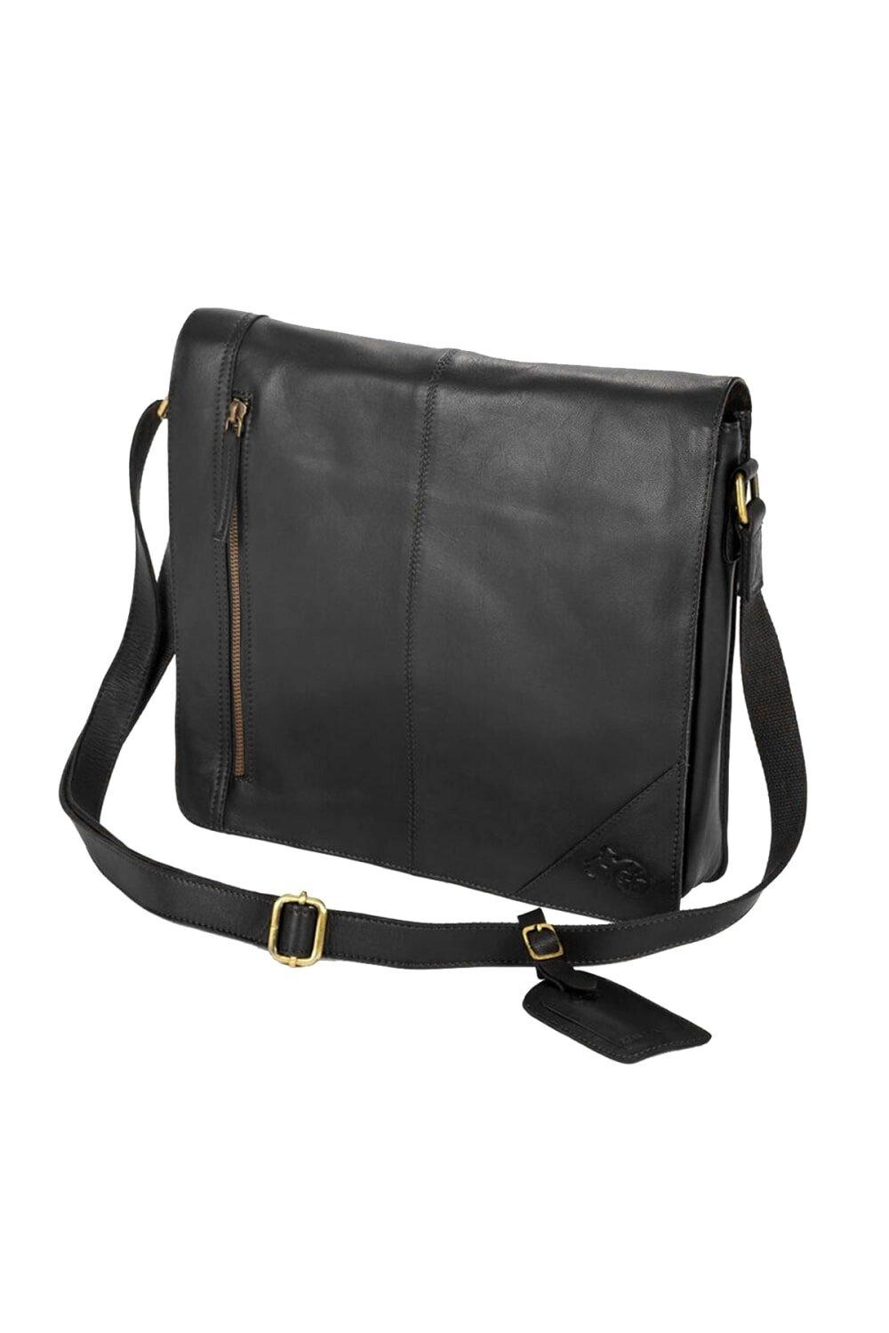 

Широкая сумка-мессенджер Eastern Counties Leather, черный