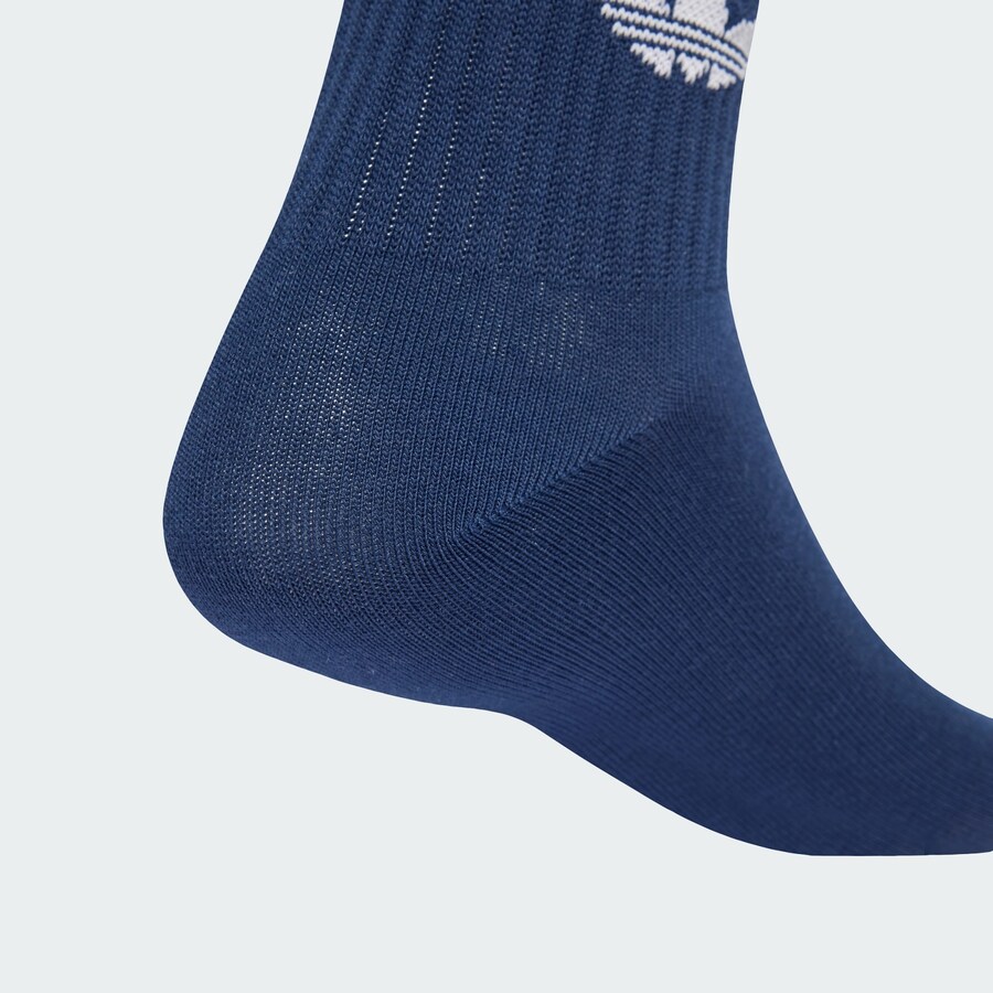 Носки ADIDAS ORIGINALS 3-Stripes Crew 3 Pairs, marine blue/White — фото 4