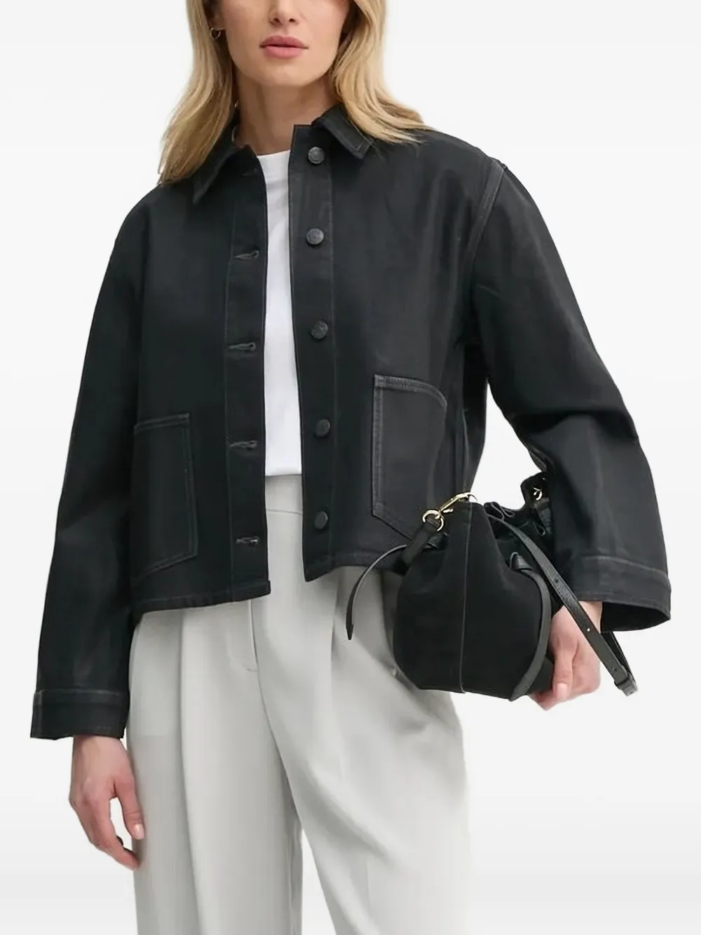 

Куртка с карманом Samsoe Samsoe, черный