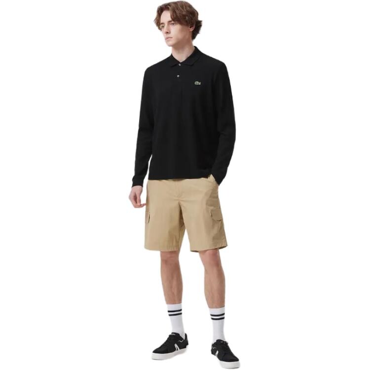 Повседневные шорты мужские хаки Lacoste, хаки — фото 4
