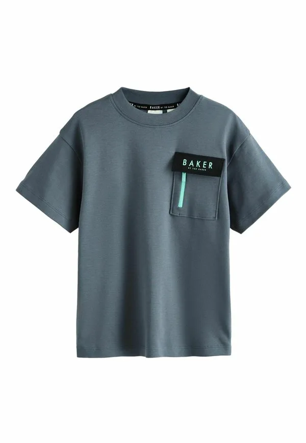 Футболка стандартного кроя с карманом и принтом Baker By Ted Baker, Grey