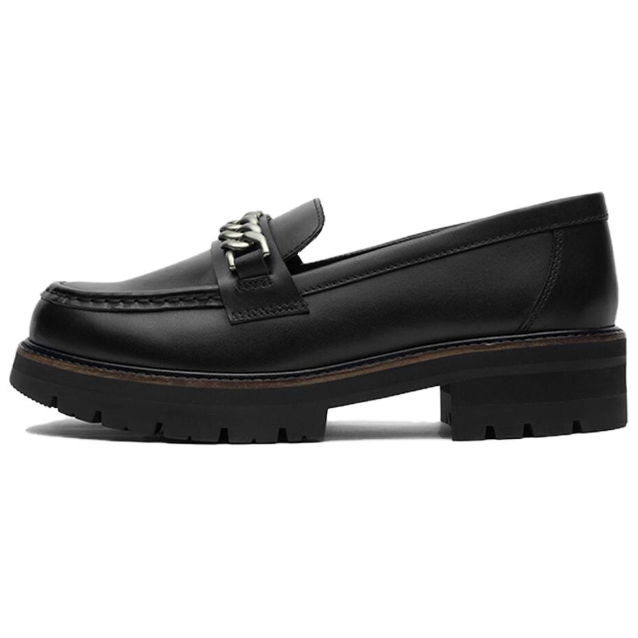 Лоферы женские черные Clarks