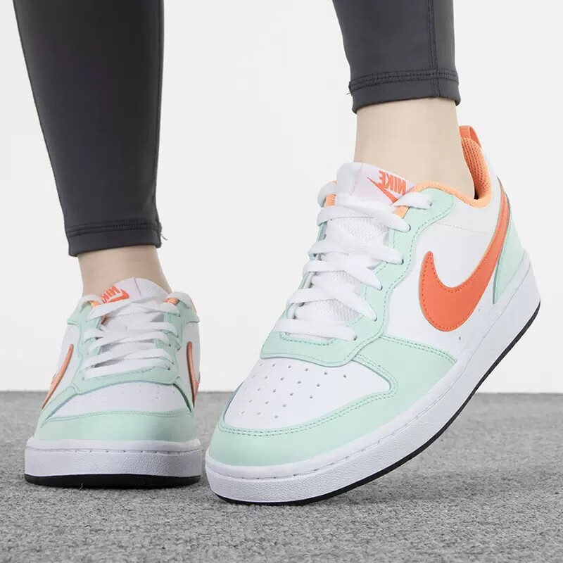Nike Кроссовки Court Borough Low 2 Mint Foam Safety Orange GS — фото 2