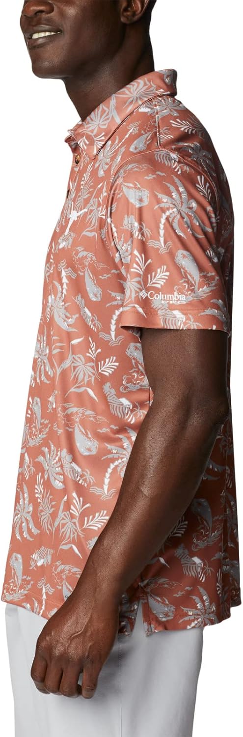 

Мужская поло Columbia Collegiate Super Terminal Tackle, Tex - Cedar Dorado Isle Print