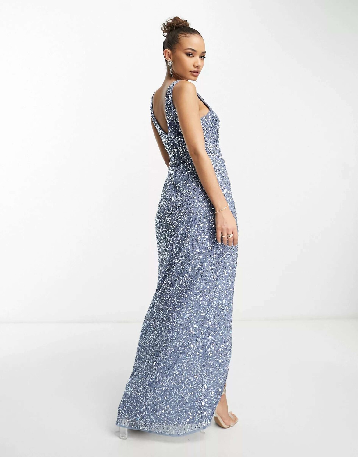 

Темно-синее платье макси с запахом Beauut Bridesmaid, Синий, Темно-синее платье макси с запахом Beauut Bridesmaid