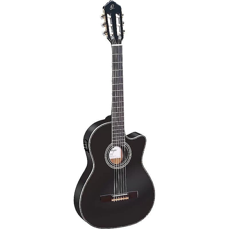 

Акустическая гитара Ortega Guitars Family Series Pro A/E Slim Neck & Thinline Body Guitar in Satin Black w/ Bag & Video