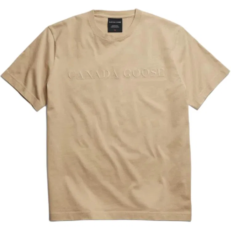 Футболка хлопковая Canada Goose Beige Apricot Brown