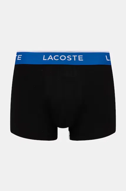 Боксеры хлопковые с эластаном 3 шт Lacoste, черный — фото 3