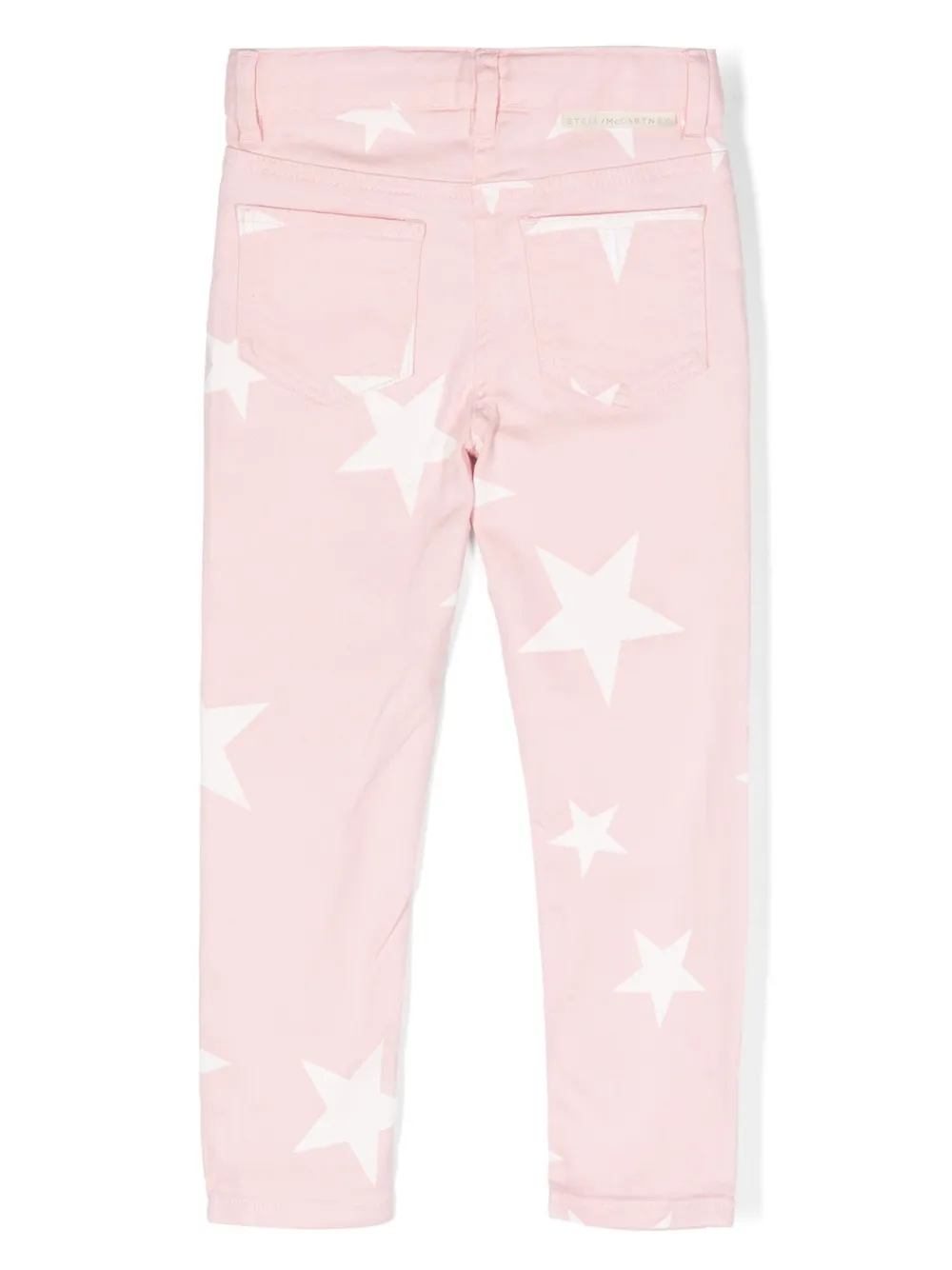 Джинсы с принтом Stella McCartney Kids, розовый — фото 2