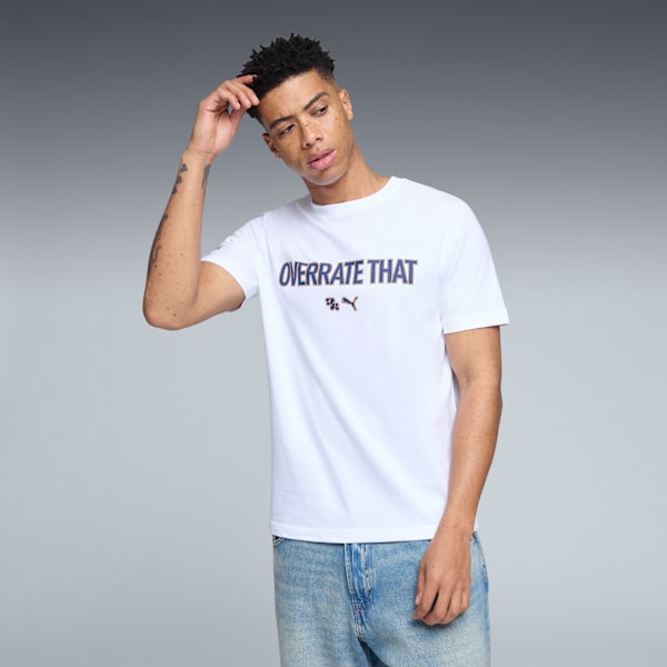 

Мужская футболка Tyrese Haliburton Overrate That Puma, белый