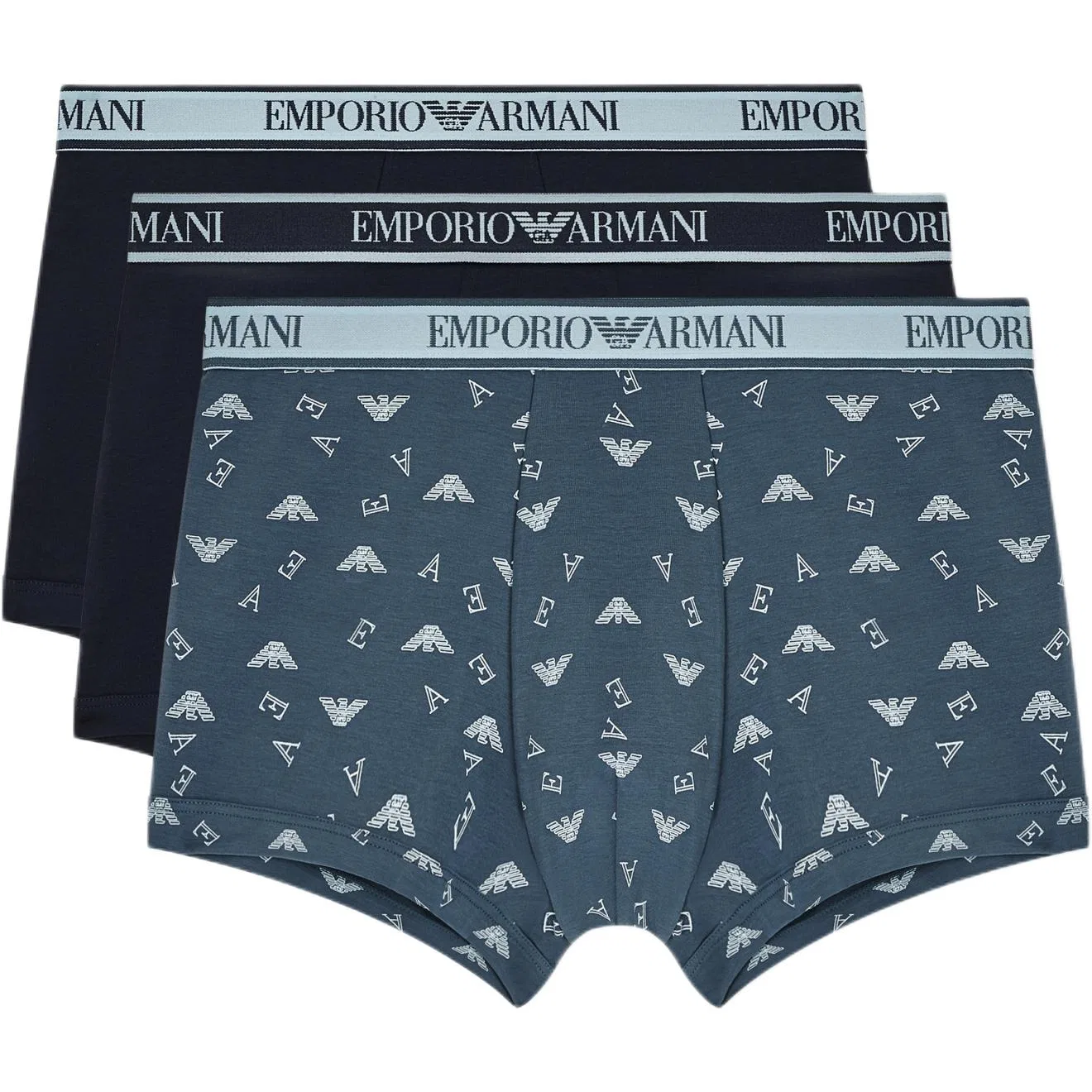 Боксеры EMPORIO ARMANI EA7 3 шт. синие+черные