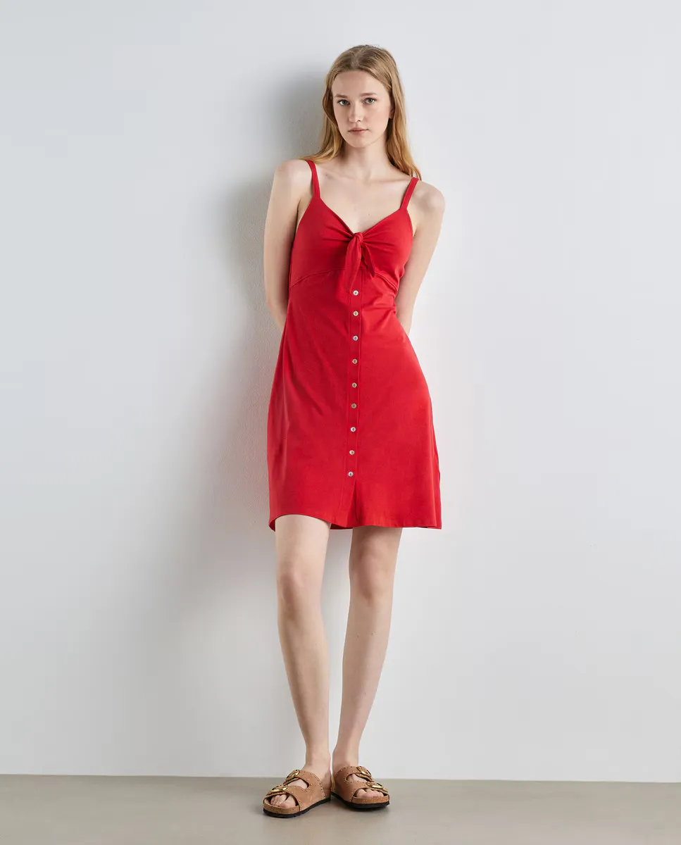 

Короткое платье на бретелях Easy Wear, красный