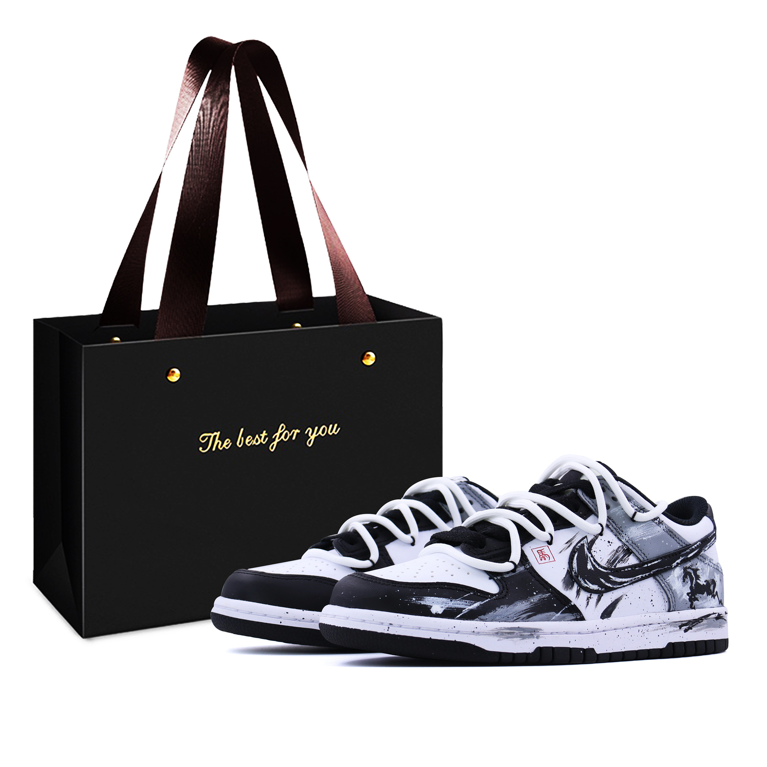 

Dunk Box, Year Of The Horse Limited, Galloping Horse CNY New Year Edition, облегченные, увеличивающие рост, низкие Nike, черный