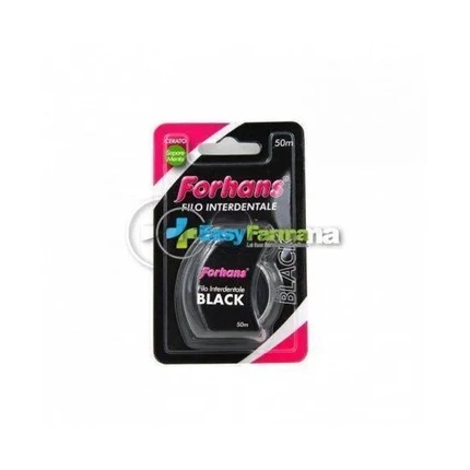 

Зубная нить Forhans Black Waxed с ароматом мяты 50 м Uragme