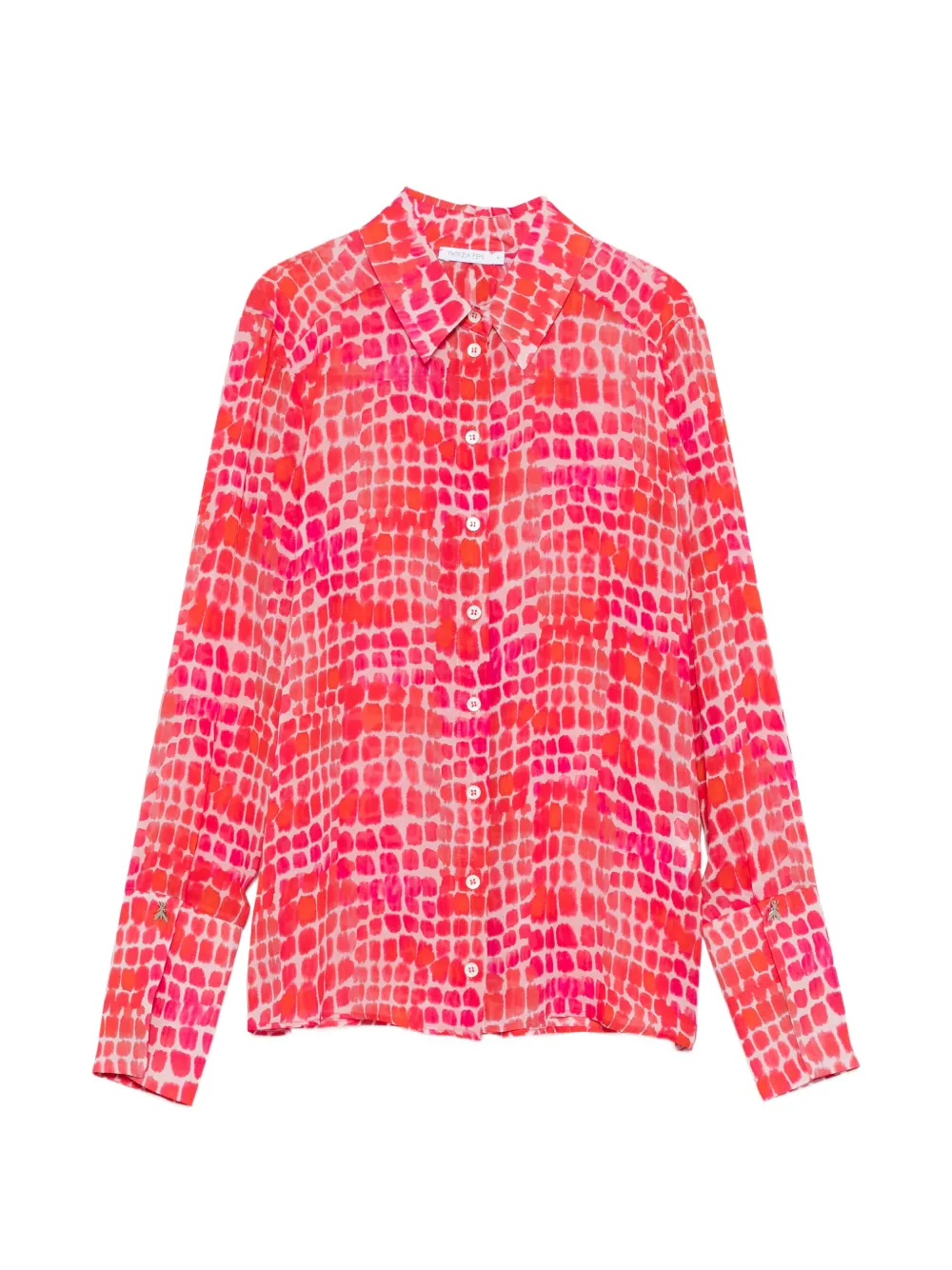 

Рубашка с принтом и длинными рукавами Patrizia Pepe, красный