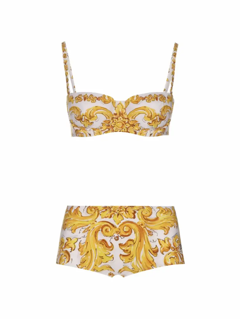 

Раздельный купальник Majolica Dolce&Gabbana, жёлтый