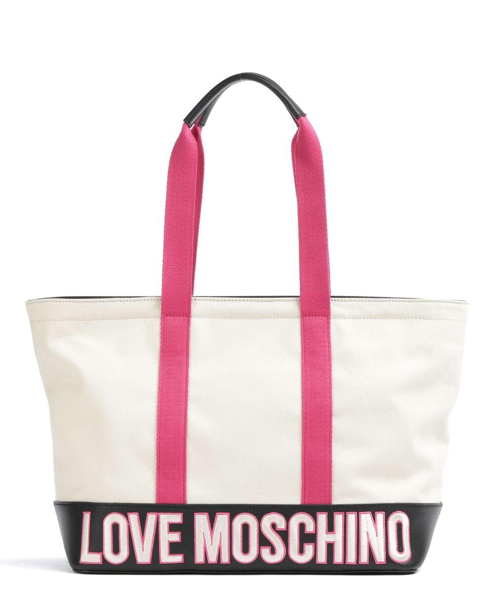 

Шоппер Free Time хлопок, искусственная кожа Love Moschino, белый