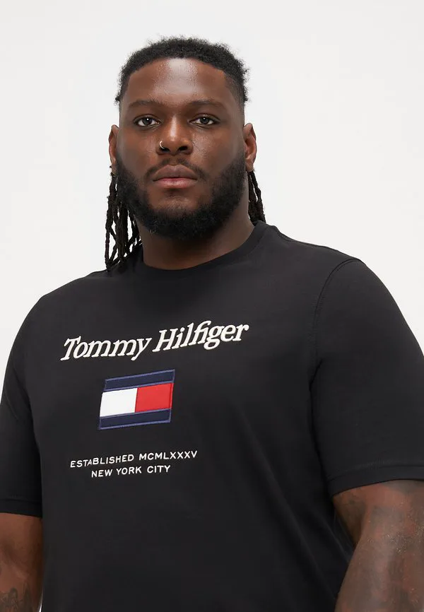 Футболка с принтом флага embro Tommy Hilfiger, Black — фото 4