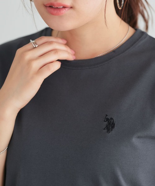 

Футболка, хлопок U.S. POLO ASSN., угольно-серый