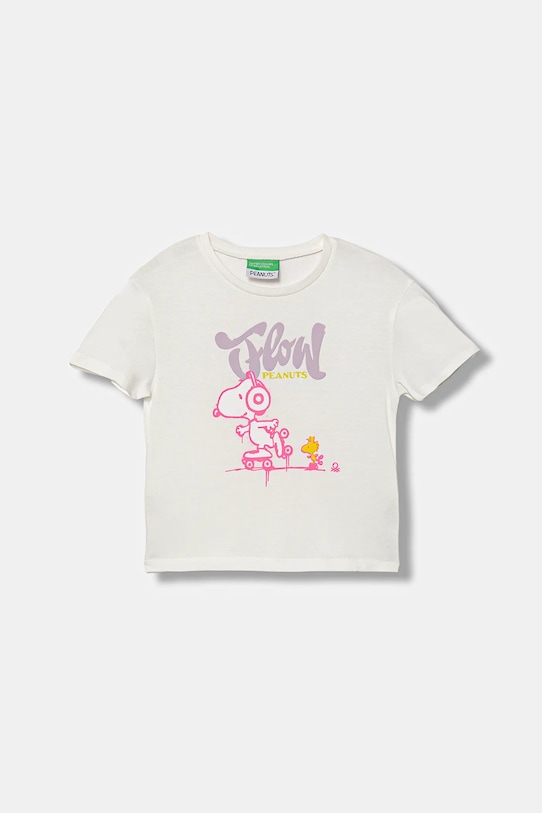 

Детская хлопковая футболка United Colors Of Benetton, белый