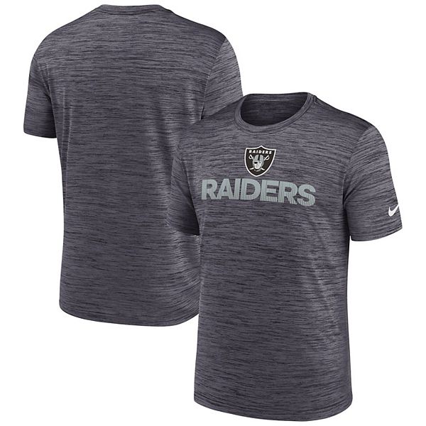 

Мужская черная футболка las vegas raiders blitz velocity modern performance Nike