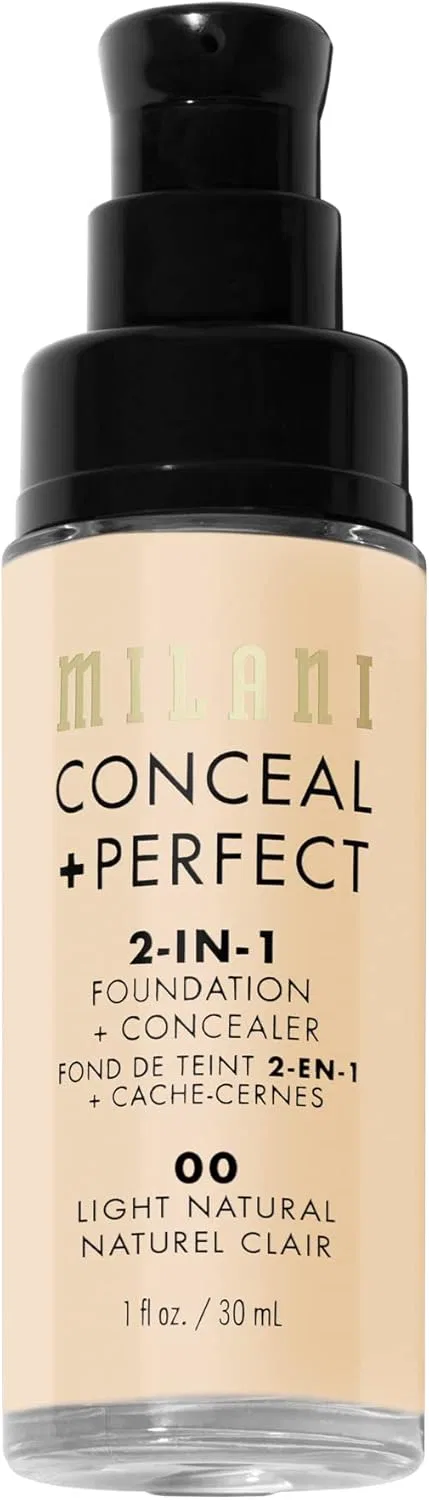 Тональное средство 2-в-1 Milani Conceal + Perfect Foundation + Concealer, Light Natural — фото 4