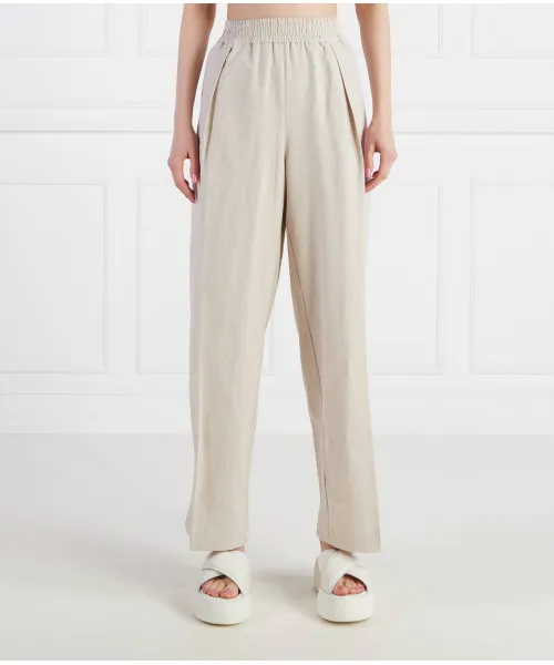 

Льняные брюки Loose fit Samsøe Samsøe, белый