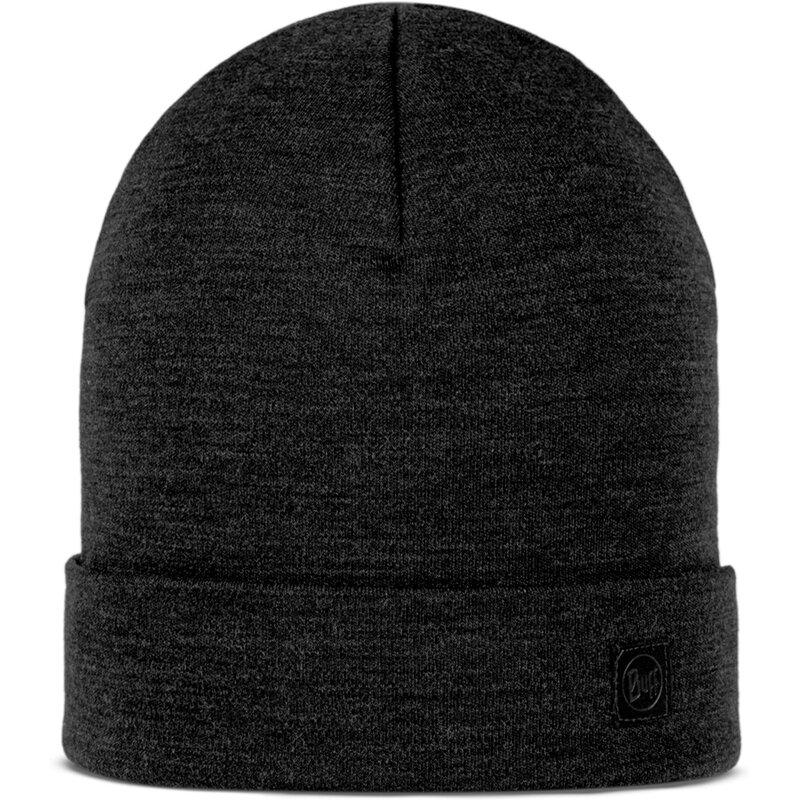 

Шапка из плотной мериносовой шерсти свободного кроя Buff, черный