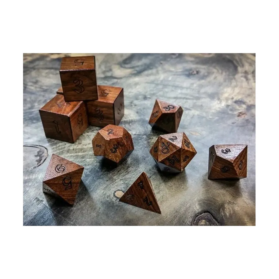 

Poly Set Wood - Черное ядовитое дерево, Dice & Accessories (Artisan Dice)